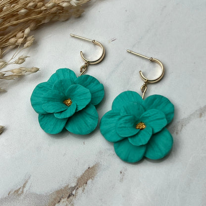 Teal Flowers