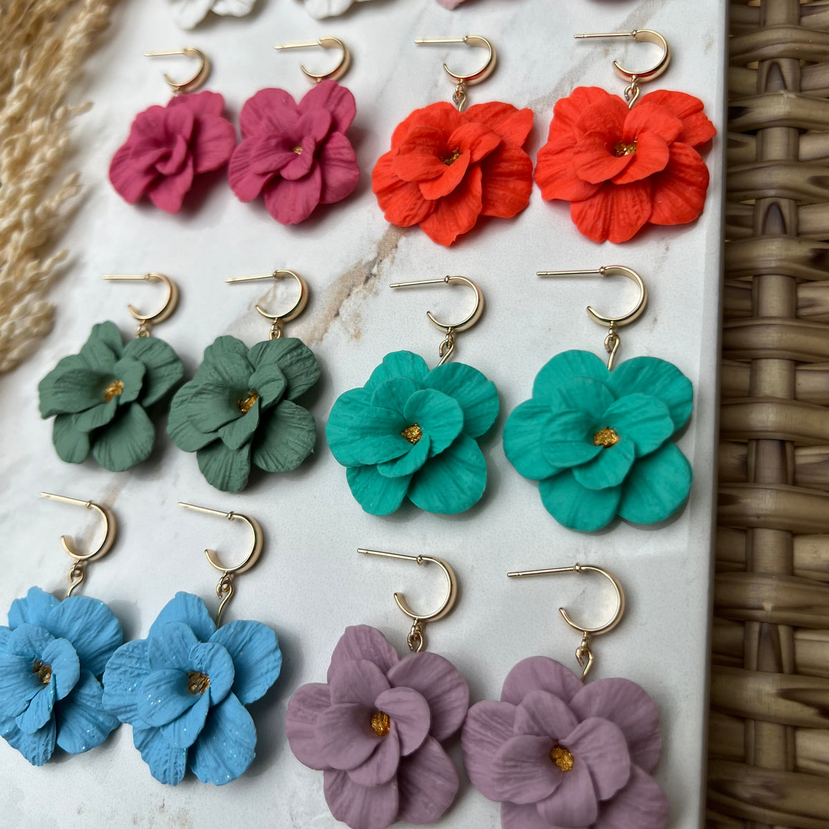 Teal Flowers