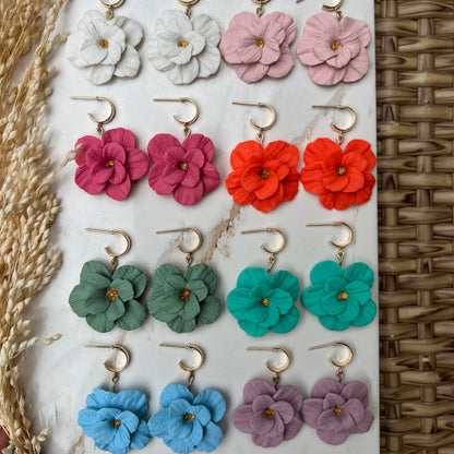 Teal Flowers