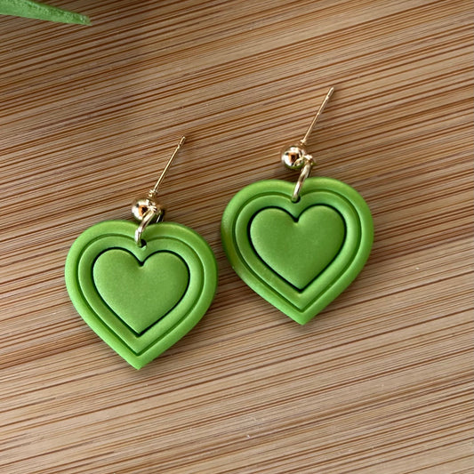 Power Puff Green Hearts